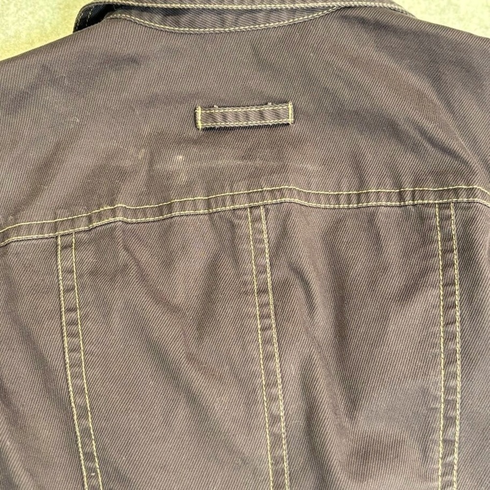 Cabi Utility Jacket Womens Large Brown Cotton Twill Snap Front Military Chic L - Picture 8 of 11